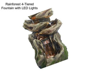 Rainforest 4-Tiered Fountain with LED Lights