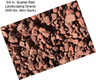 3/4 in. Scarlet Red Landscaping Gravel (500 lbs. Mini Sack)