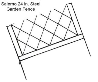 Salerno 24 in. Steel Garden Fence