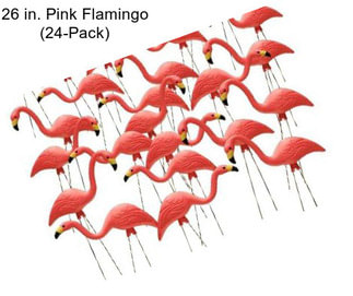 26 in. Pink Flamingo (24-Pack)