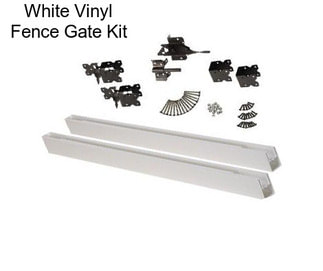 White Vinyl Fence Gate Kit
