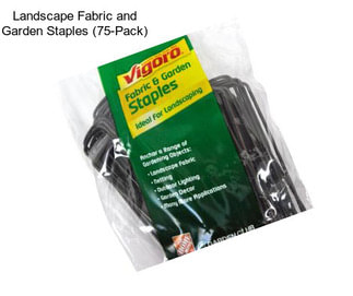Landscape Fabric and Garden Staples (75-Pack)