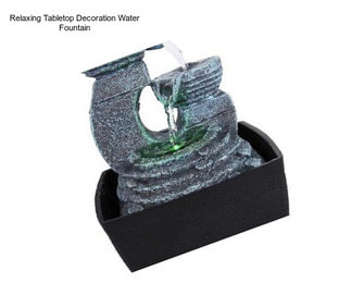 Relaxing Tabletop Decoration Water Fountain