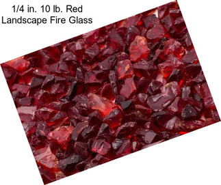 1/4 in. 10 lb. Red Landscape Fire Glass