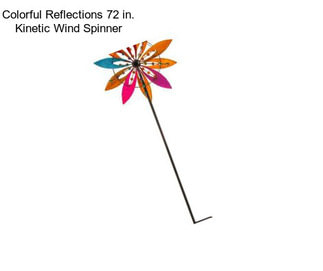 Colorful Reflections 72 in. Kinetic Wind Spinner