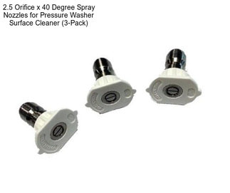 2.5 Orifice x 40 Degree Spray Nozzles for Pressure Washer Surface Cleaner (3-Pack)