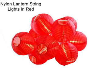 Nylon Lantern String Lights in Red