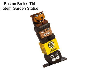 Boston Bruins Tiki Totem Garden Statue