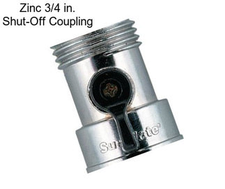 Zinc 3/4 in. Shut-Off Coupling