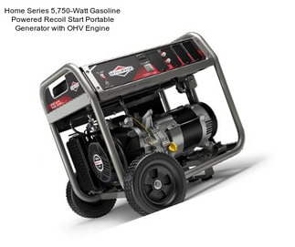 Home Series 5,750-Watt Gasoline Powered Recoil Start Portable Generator with OHV Engine