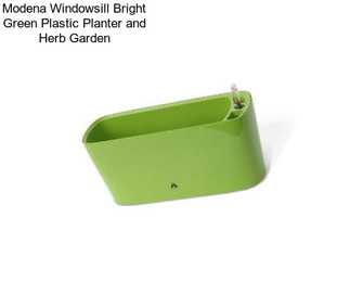 Modena Windowsill Bright Green Plastic Planter and Herb Garden