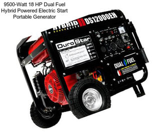 9500-Watt 18 HP Dual Fuel Hybrid Powered Electric Start Portable Generator
