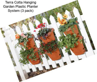 Terra Cotta Hanging Garden Plastic Planter System (3 pack)