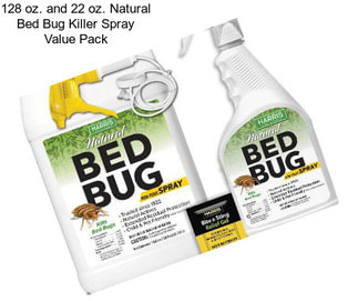 128 oz. and 22 oz. Natural Bed Bug Killer Spray Value Pack