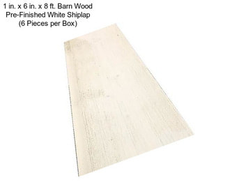 1 in. x 6 in. x 8 ft. Barn Wood Pre-Finished White Shiplap (6 Pieces per Box)
