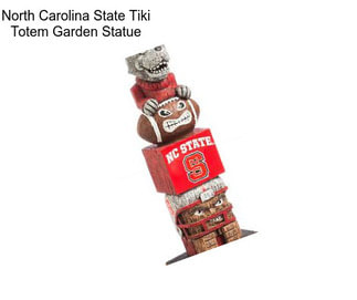 North Carolina State Tiki Totem Garden Statue