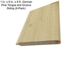 1 in. x 6 in. x 6 ft. Gorman Pine Tongue and Groove Siding (6-Pack)