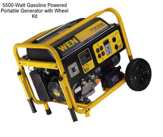 5500-Watt Gasoline Powered Portable Generator with Wheel Kit