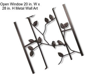 Open Window 20 in. W x 28 in. H Metal Wall Art