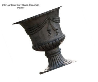 20 in. Antique Grey Owen Stone Urn Planter