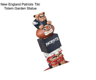 New England Patriots Tiki Totem Garden Statue