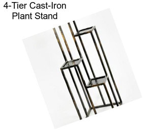 4-Tier Cast-Iron Plant Stand