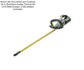 Recon 56-Volt Lithium-Ion Cordless 24 in. Brushless Hedge Trimmer Kit (210-Watt Charger, 2.5Ah Battery Included)