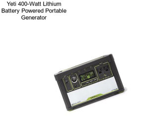 Yeti 400-Watt Lithium Battery Powered Portable Generator
