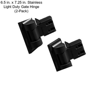 6.5 in. x 7.25 in. Stainless Light Duty Gate Hinge (2-Pack)