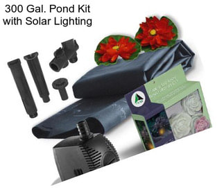 300 Gal. Pond Kit with Solar Lighting