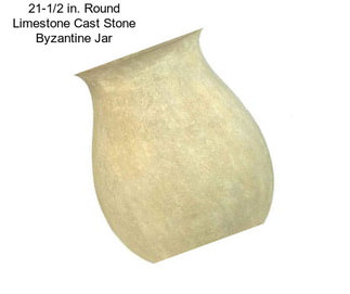 21-1/2 in. Round Limestone Cast Stone Byzantine Jar