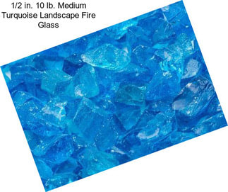 1/2 in. 10 lb. Medium Turquoise Landscape Fire Glass