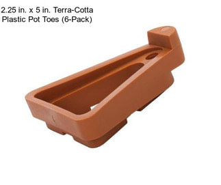 2.25 in. x 5 in. Terra-Cotta Plastic Pot Toes (6-Pack)