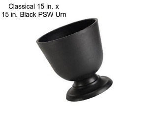 Classical 15 in. x 15 in. Black PSW Urn