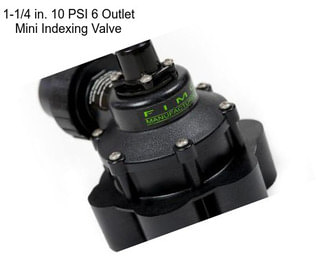 1-1/4 in. 10 PSI 6 Outlet Mini Indexing Valve