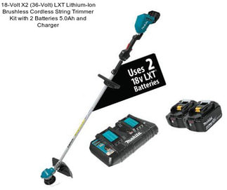 18-Volt X2 (36-Volt) LXT Lithium-Ion Brushless Cordless String Trimmer Kit with 2 Batteries 5.0Ah and Charger