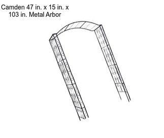 Camden 47 in. x 15 in. x 103 in. Metal Arbor