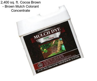 2,400 sq. ft. Cocoa Brown - Brown Mulch Colorant Concentrate