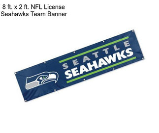 8 ft. x 2 ft. NFL License Seahawks Team Banner