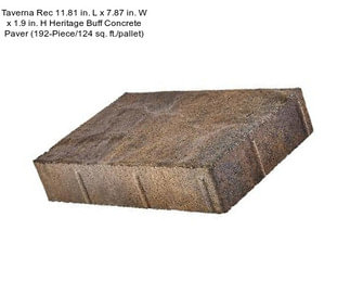 Taverna Rec 11.81 in. L x 7.87 in. W x 1.9 in. H Heritage Buff Concrete Paver (192-Piece/124 sq. ft./pallet)