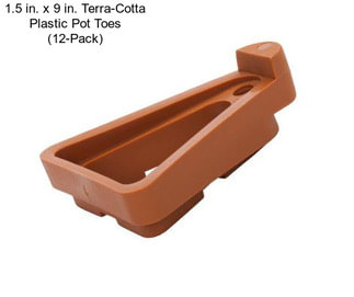 1.5 in. x 9 in. Terra-Cotta Plastic Pot Toes (12-Pack)