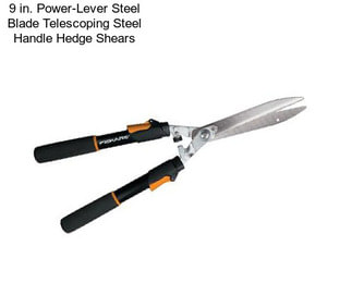 9 in. Power-Lever Steel Blade Telescoping Steel Handle Hedge Shears