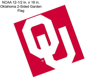NCAA 12-1/2 in. x 18 in. Oklahoma 2-Sided Garden Flag