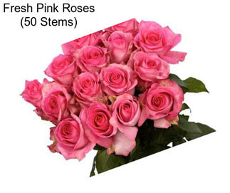 Fresh Pink Roses (50 Stems)