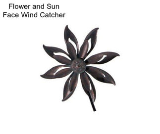 Flower and Sun Face Wind Catcher