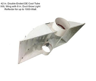 42 in. Double Ended DE Cool Tube XXL Wing with 8 in. Duct Grow Light Reflector for up to 1000-Watt