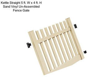 Kettle Straight 5 ft. W x 4 ft. H Sand Vinyl Un-Assembled Fence Gate