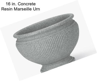 16 in. Concrete Resin Marseille Urn