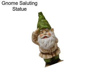 Gnome Saluting Statue