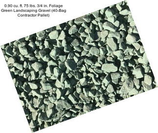 0.90 cu. ft. 75 lbs. 3/4 in. Foliage Green Landscaping Gravel (40-Bag Contractor Pallet)